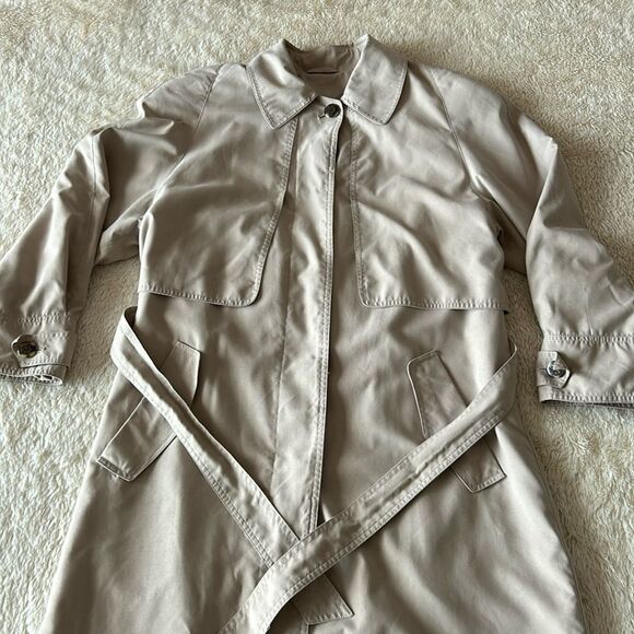 J Gallery beige trench coat size 10 - Picture 8 of 16